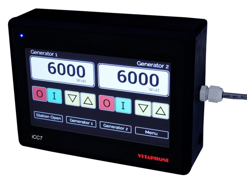 iCC7 control panel for corona surface treatment