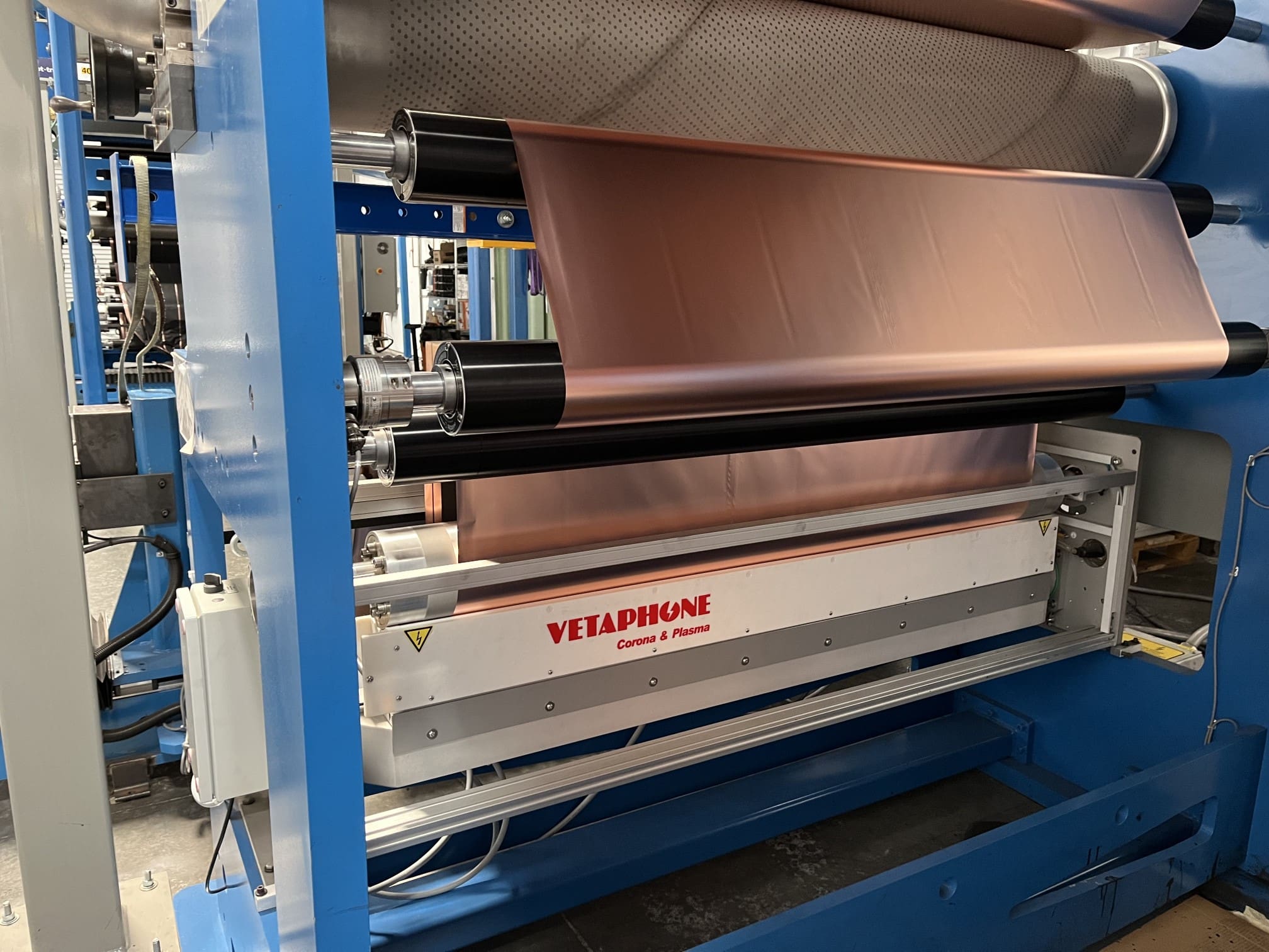 Surface treatment for conductive coatings of foil.